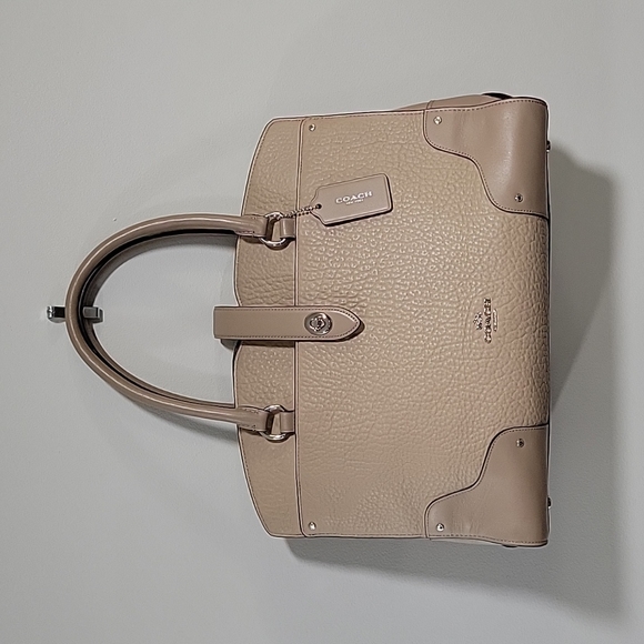 Coach Handbags - Coach Mercer satchel crossbody in Stone Like New!!